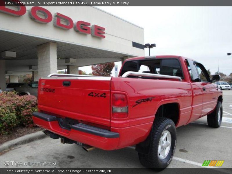 Flame Red / Mist Gray 1997 Dodge Ram 1500 Sport Extended Cab 4x4