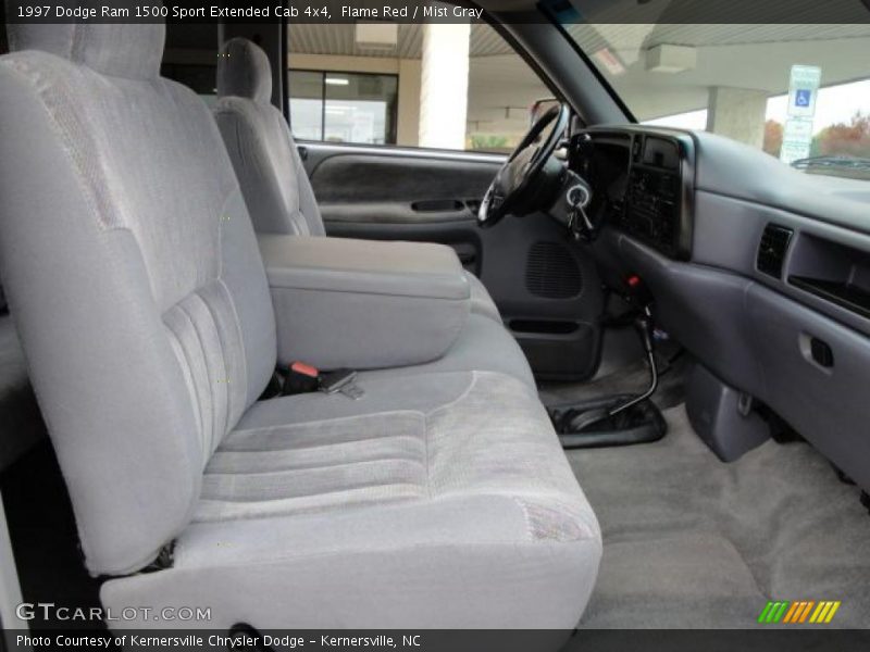 Flame Red / Mist Gray 1997 Dodge Ram 1500 Sport Extended Cab 4x4