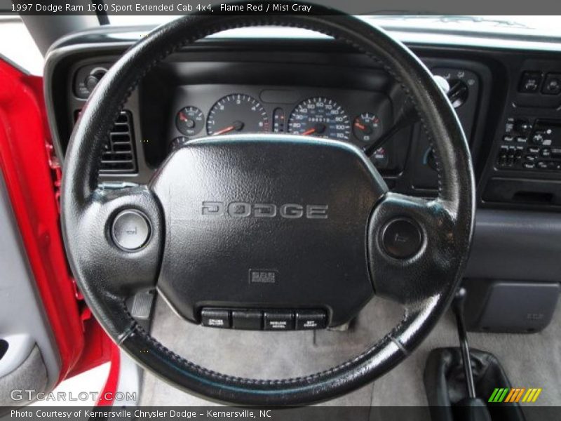 Flame Red / Mist Gray 1997 Dodge Ram 1500 Sport Extended Cab 4x4