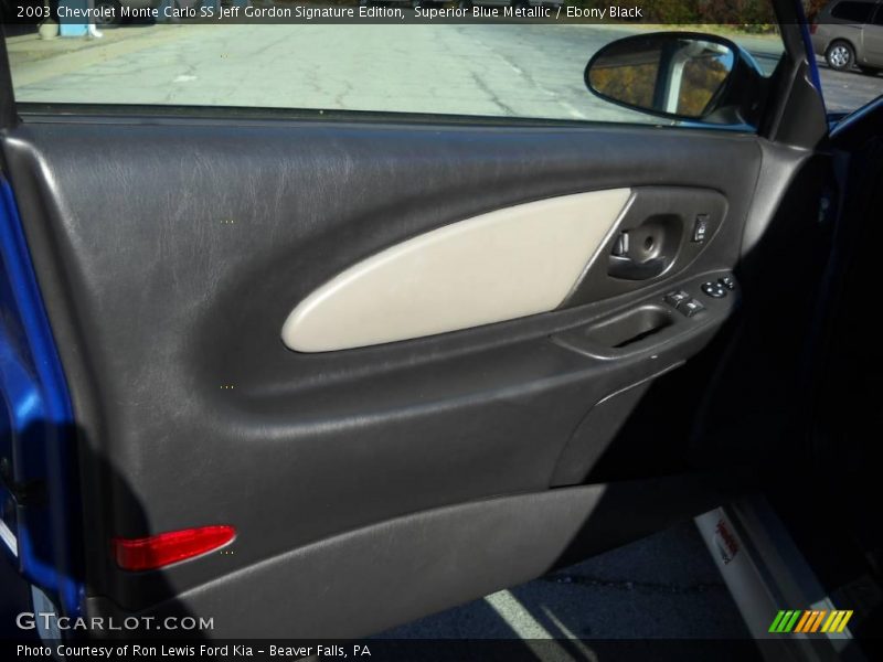 Superior Blue Metallic / Ebony Black 2003 Chevrolet Monte Carlo SS Jeff Gordon Signature Edition