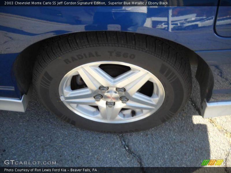 Superior Blue Metallic / Ebony Black 2003 Chevrolet Monte Carlo SS Jeff Gordon Signature Edition