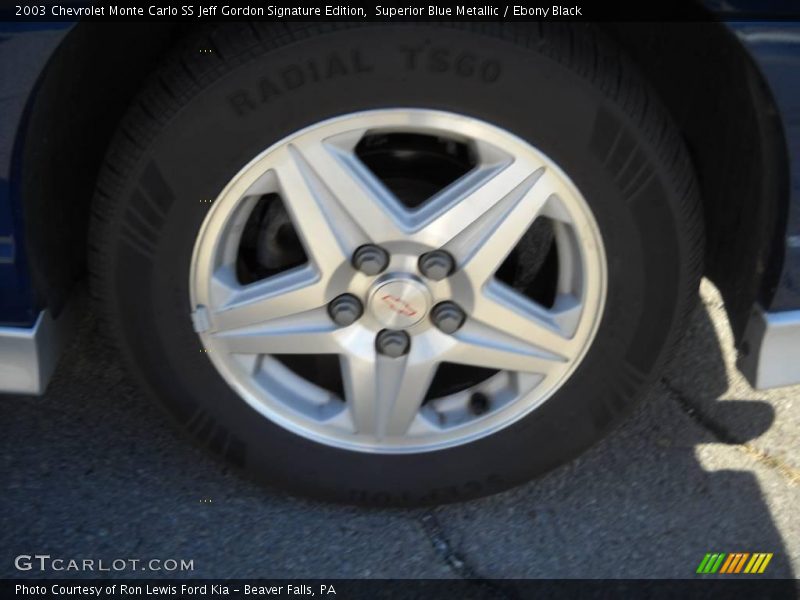Superior Blue Metallic / Ebony Black 2003 Chevrolet Monte Carlo SS Jeff Gordon Signature Edition