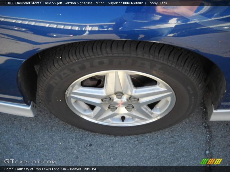 Superior Blue Metallic / Ebony Black 2003 Chevrolet Monte Carlo SS Jeff Gordon Signature Edition