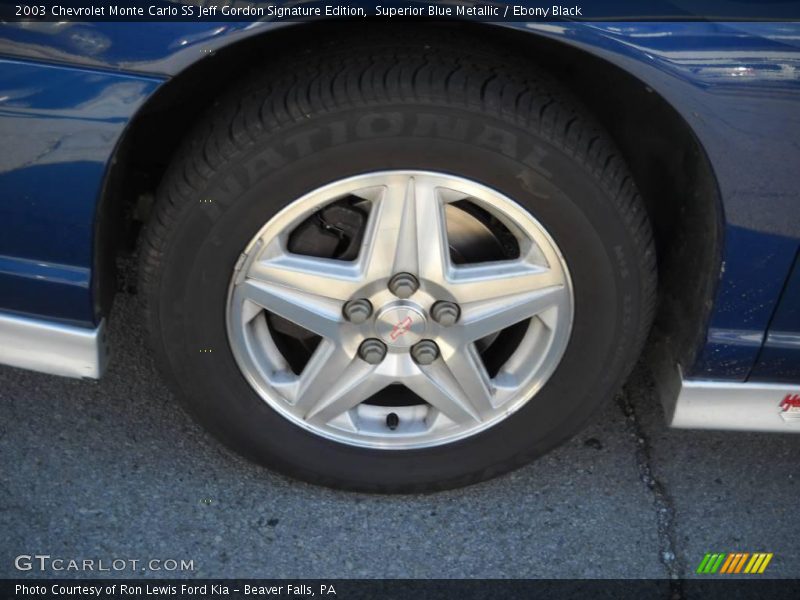 Superior Blue Metallic / Ebony Black 2003 Chevrolet Monte Carlo SS Jeff Gordon Signature Edition