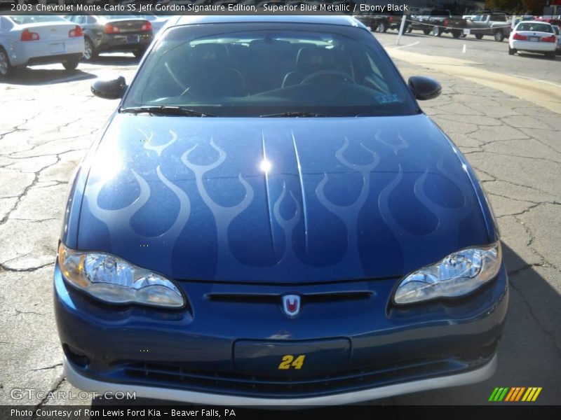 Superior Blue Metallic / Ebony Black 2003 Chevrolet Monte Carlo SS Jeff Gordon Signature Edition