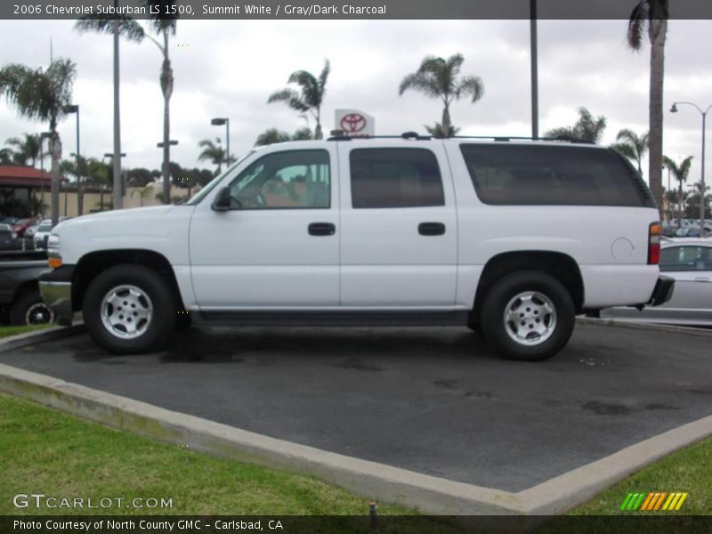 Summit White / Gray/Dark Charcoal 2006 Chevrolet Suburban LS 1500