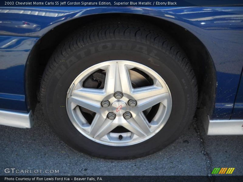 Superior Blue Metallic / Ebony Black 2003 Chevrolet Monte Carlo SS Jeff Gordon Signature Edition