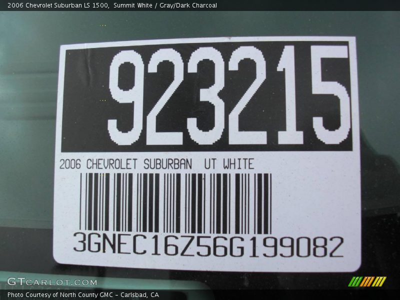 Summit White / Gray/Dark Charcoal 2006 Chevrolet Suburban LS 1500