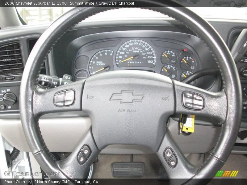 Summit White / Gray/Dark Charcoal 2006 Chevrolet Suburban LS 1500