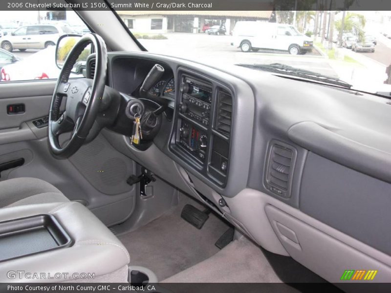 Summit White / Gray/Dark Charcoal 2006 Chevrolet Suburban LS 1500