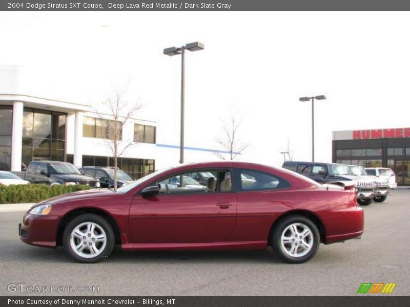 Deep Lava Red Metallic / Dark Slate Gray 2004 Dodge Stratus SXT Coupe