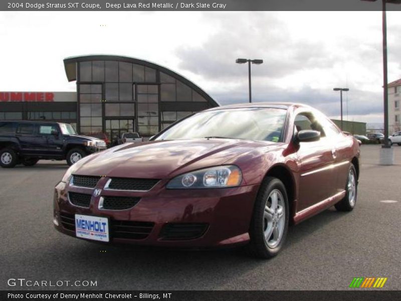 Deep Lava Red Metallic / Dark Slate Gray 2004 Dodge Stratus SXT Coupe