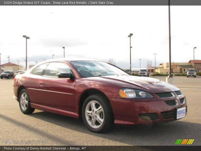 Deep Lava Red Metallic / Dark Slate Gray 2004 Dodge Stratus SXT Coupe