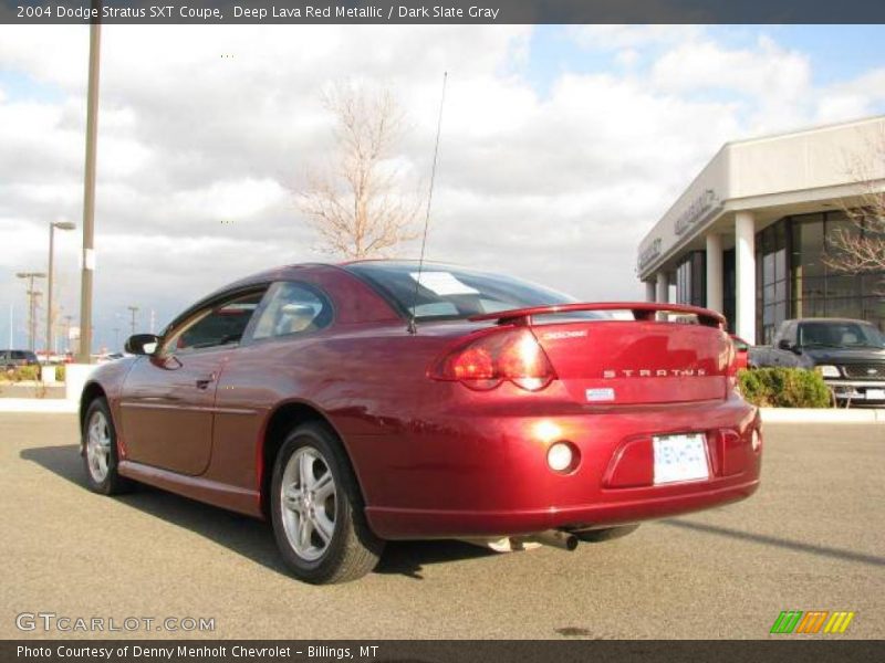 Deep Lava Red Metallic / Dark Slate Gray 2004 Dodge Stratus SXT Coupe