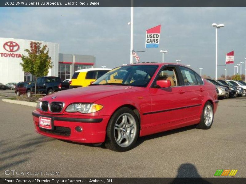 Electric Red / Beige 2002 BMW 3 Series 330i Sedan
