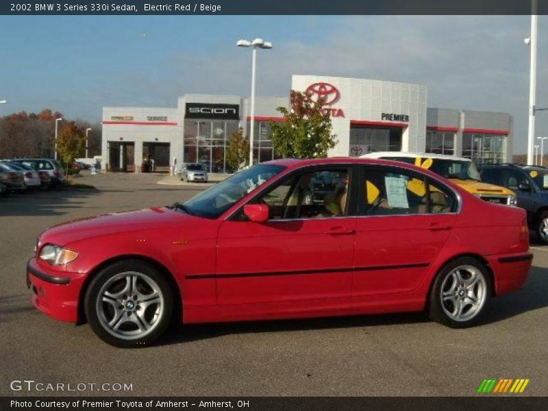 Electric Red / Beige 2002 BMW 3 Series 330i Sedan