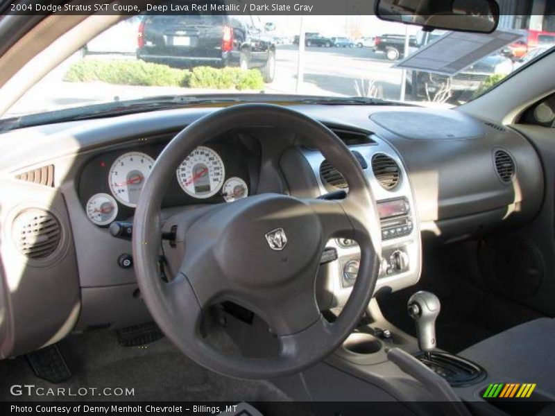 Deep Lava Red Metallic / Dark Slate Gray 2004 Dodge Stratus SXT Coupe