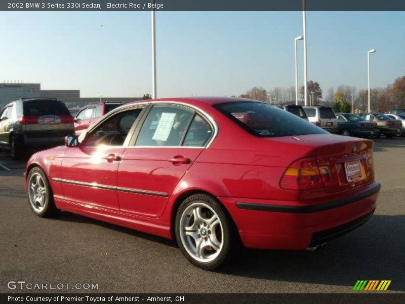 Electric Red / Beige 2002 BMW 3 Series 330i Sedan