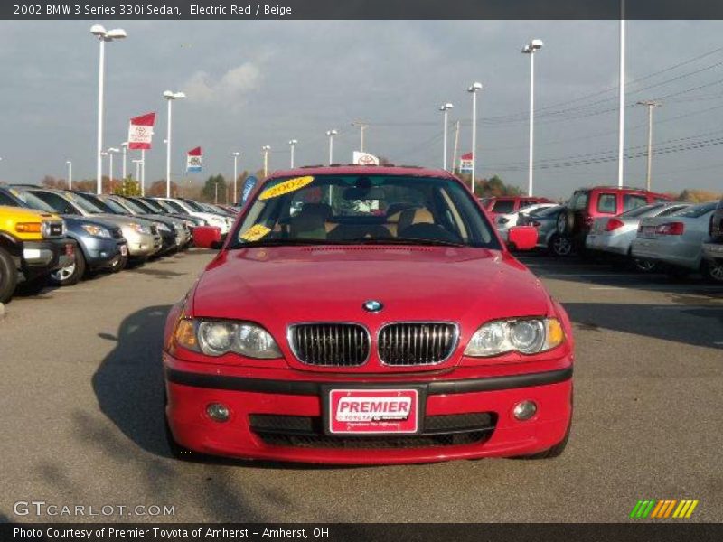 Electric Red / Beige 2002 BMW 3 Series 330i Sedan