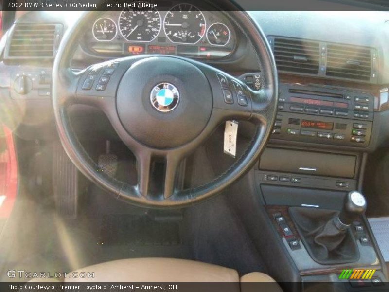 Electric Red / Beige 2002 BMW 3 Series 330i Sedan