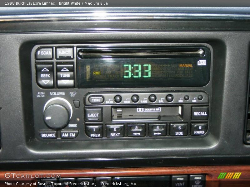 Bright White / Medium Blue 1998 Buick LeSabre Limited