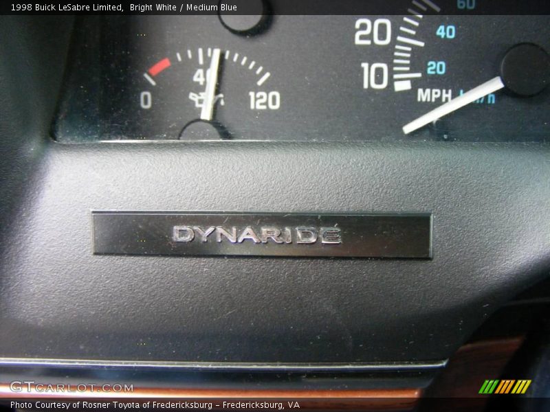 Bright White / Medium Blue 1998 Buick LeSabre Limited