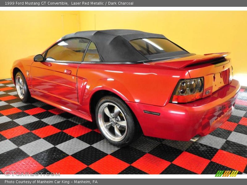 Laser Red Metallic / Dark Charcoal 1999 Ford Mustang GT Convertible