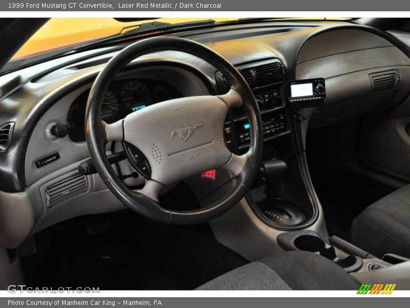 Laser Red Metallic / Dark Charcoal 1999 Ford Mustang GT Convertible