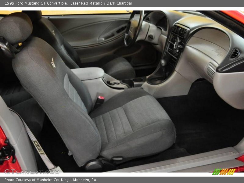 Laser Red Metallic / Dark Charcoal 1999 Ford Mustang GT Convertible