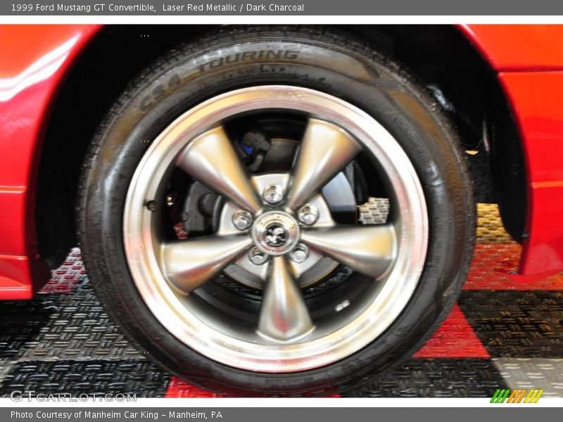 Laser Red Metallic / Dark Charcoal 1999 Ford Mustang GT Convertible