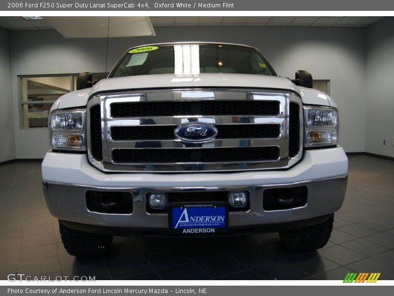 Oxford White / Medium Flint 2006 Ford F250 Super Duty Lariat SuperCab 4x4