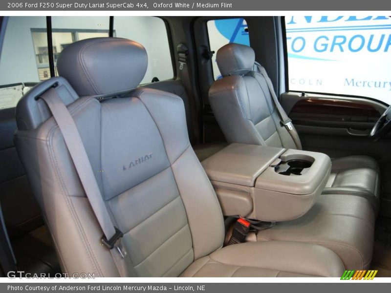 Oxford White / Medium Flint 2006 Ford F250 Super Duty Lariat SuperCab 4x4