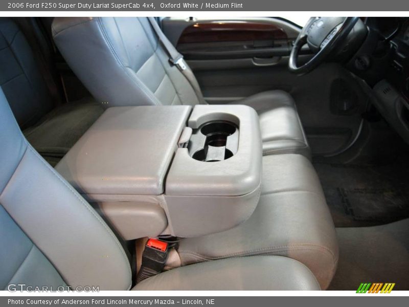 Oxford White / Medium Flint 2006 Ford F250 Super Duty Lariat SuperCab 4x4