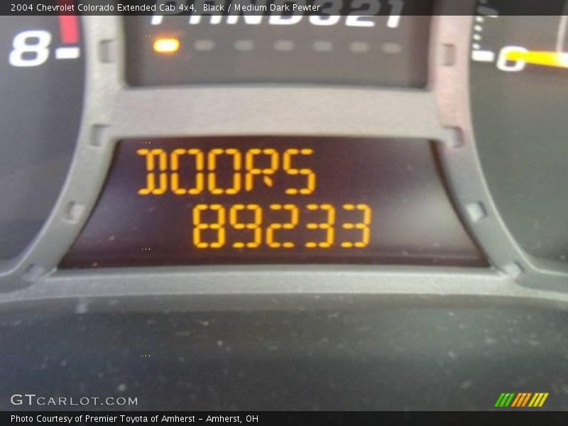 Black / Medium Dark Pewter 2004 Chevrolet Colorado Extended Cab 4x4