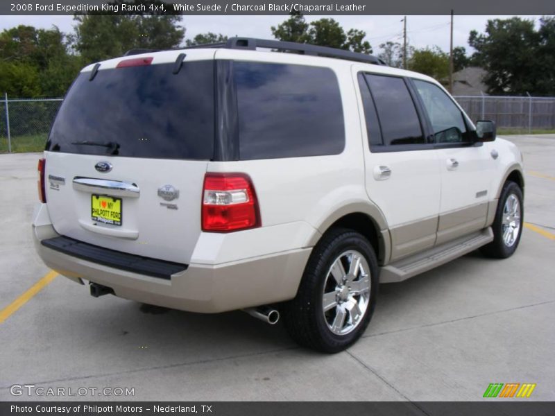 White Suede / Charcoal Black/Chaparral Leather 2008 Ford Expedition King Ranch 4x4