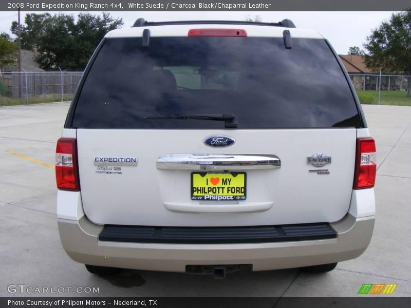 White Suede / Charcoal Black/Chaparral Leather 2008 Ford Expedition King Ranch 4x4