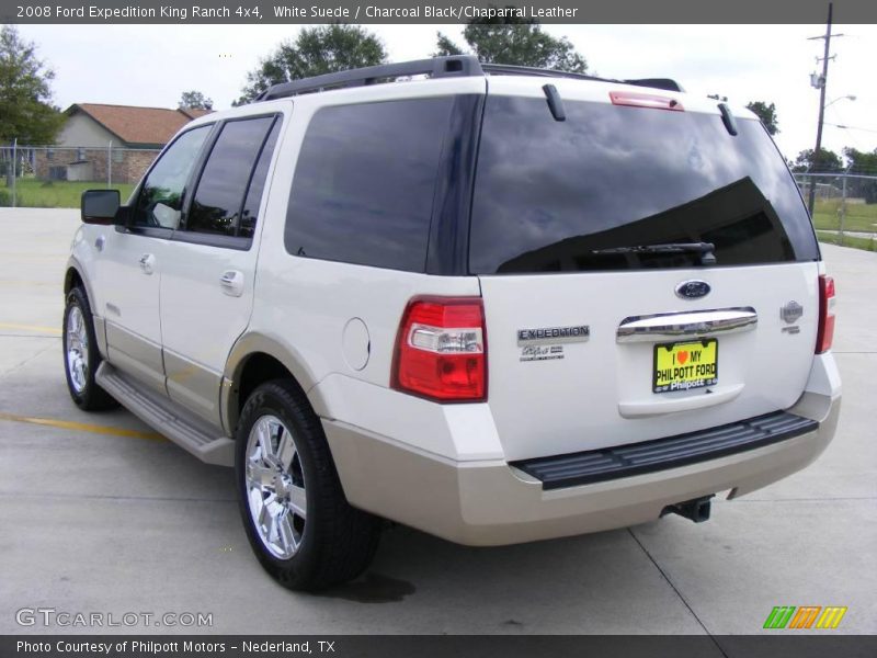 White Suede / Charcoal Black/Chaparral Leather 2008 Ford Expedition King Ranch 4x4