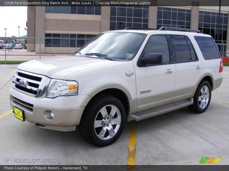White Suede / Charcoal Black/Chaparral Leather 2008 Ford Expedition King Ranch 4x4