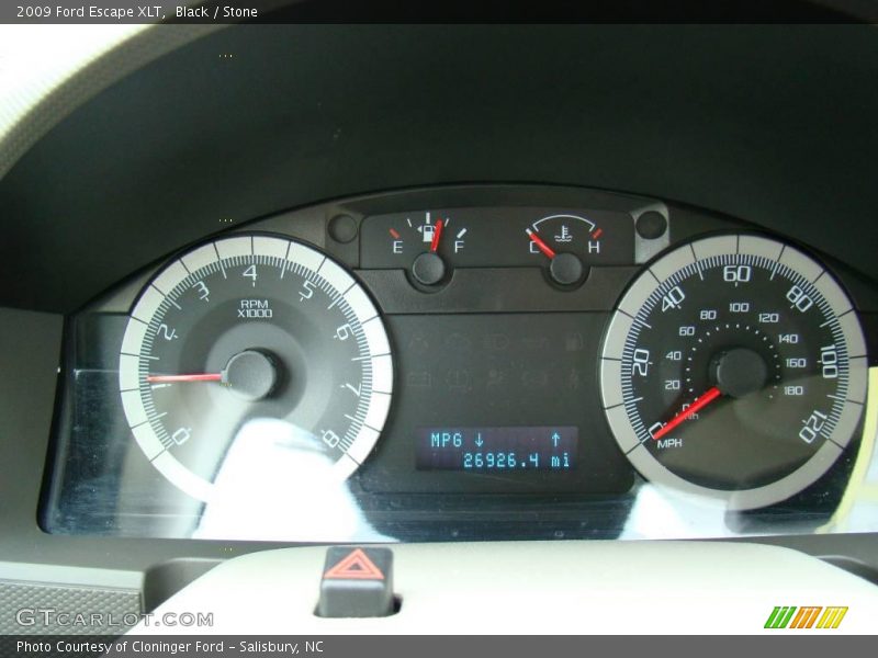 Black / Stone 2009 Ford Escape XLT