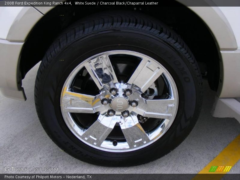 White Suede / Charcoal Black/Chaparral Leather 2008 Ford Expedition King Ranch 4x4