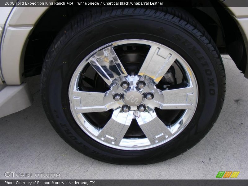 White Suede / Charcoal Black/Chaparral Leather 2008 Ford Expedition King Ranch 4x4
