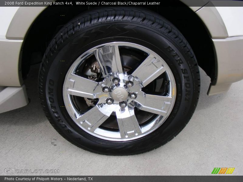 White Suede / Charcoal Black/Chaparral Leather 2008 Ford Expedition King Ranch 4x4