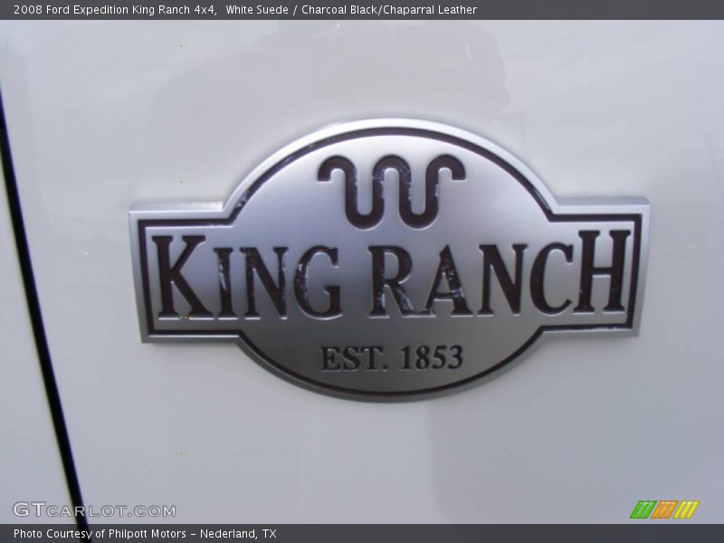 White Suede / Charcoal Black/Chaparral Leather 2008 Ford Expedition King Ranch 4x4