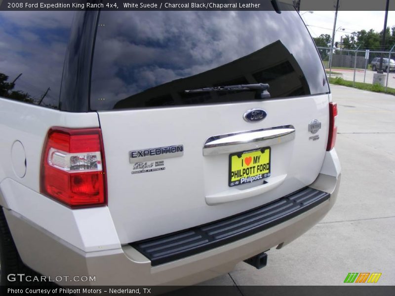 White Suede / Charcoal Black/Chaparral Leather 2008 Ford Expedition King Ranch 4x4