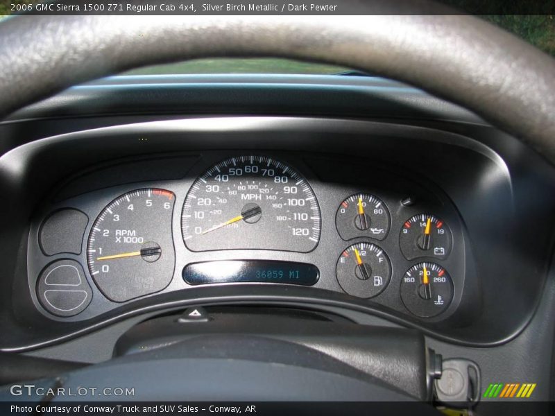 Silver Birch Metallic / Dark Pewter 2006 GMC Sierra 1500 Z71 Regular Cab 4x4