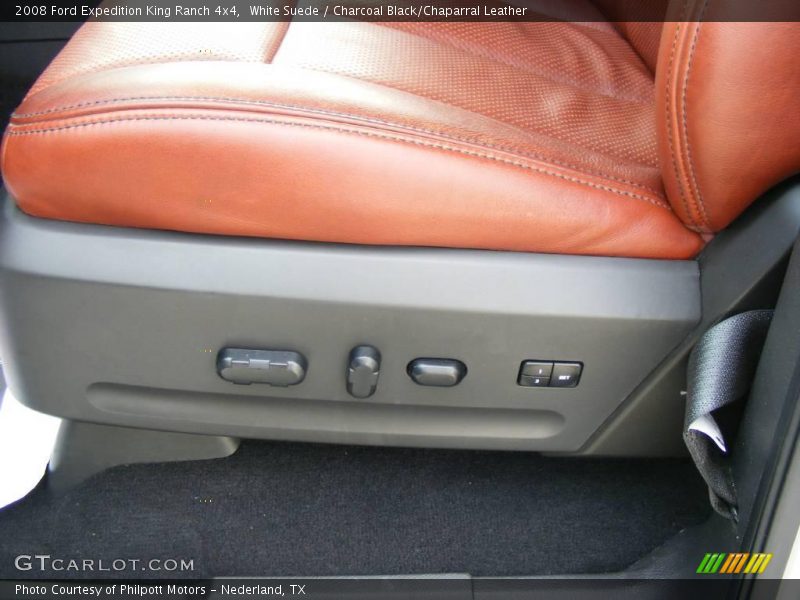 White Suede / Charcoal Black/Chaparral Leather 2008 Ford Expedition King Ranch 4x4