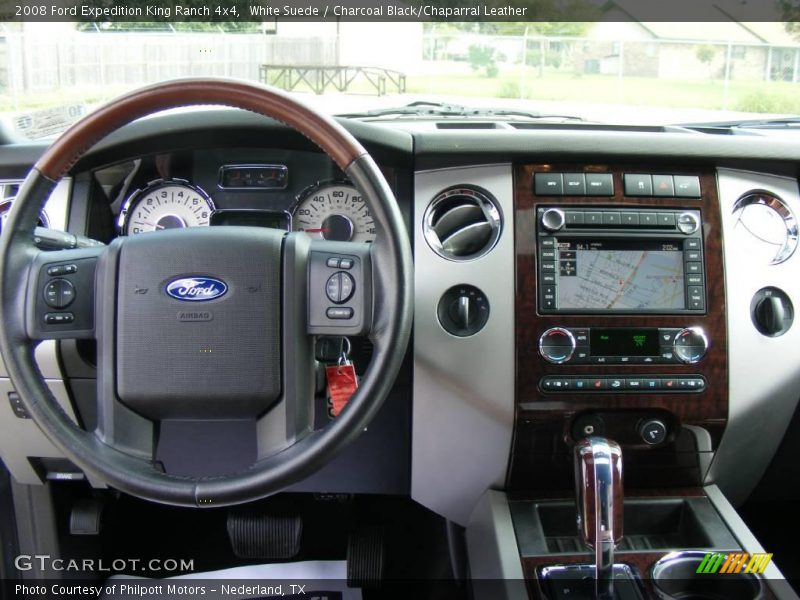 White Suede / Charcoal Black/Chaparral Leather 2008 Ford Expedition King Ranch 4x4