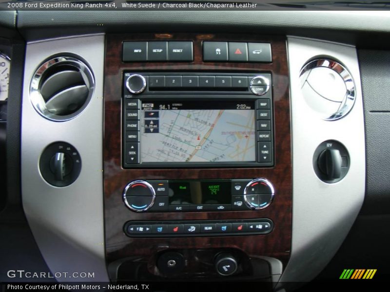 White Suede / Charcoal Black/Chaparral Leather 2008 Ford Expedition King Ranch 4x4