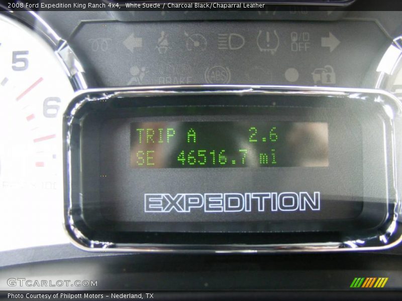 White Suede / Charcoal Black/Chaparral Leather 2008 Ford Expedition King Ranch 4x4