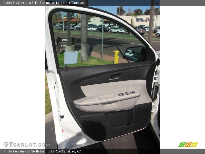 Summit White / Light Titanium 2009 GMC Acadia SLE
